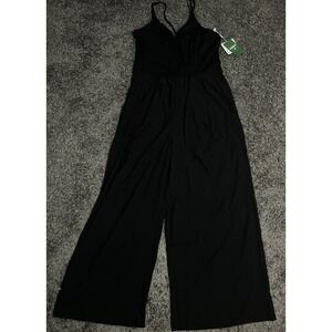 Halara Breezeful M Regular Black Jumpsuit Wide Leg Flowy